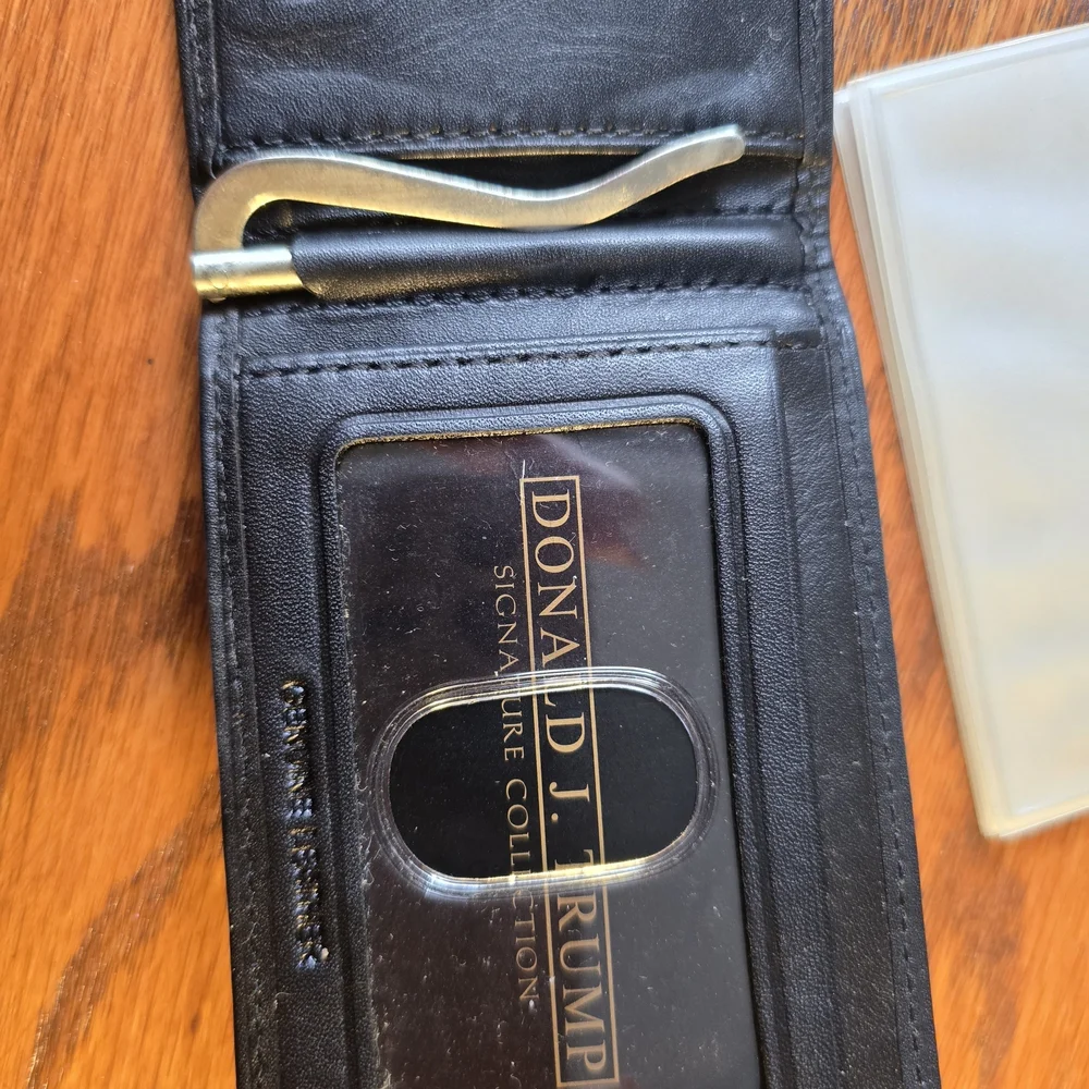 Donald J. Trump Black Leather Wallet